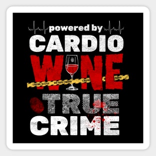 Funny Fitness Design for True Crime Fans Magnet